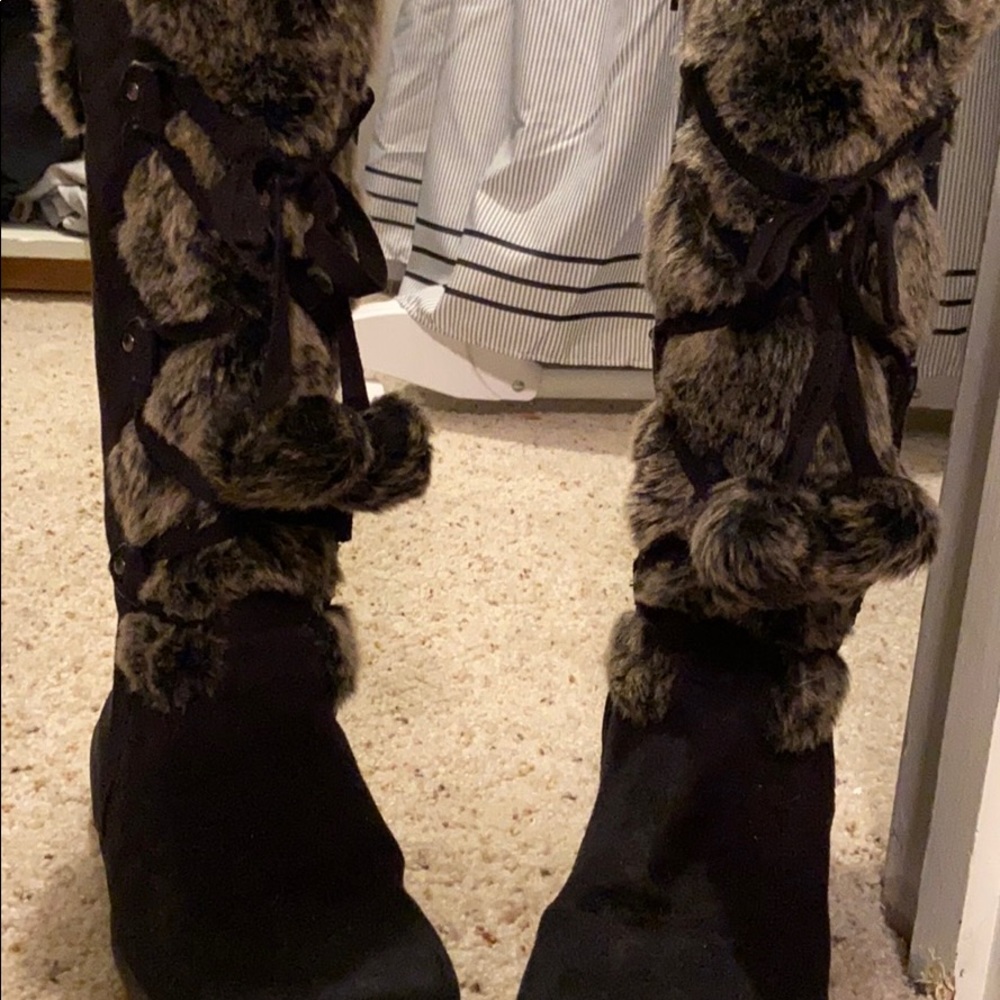 Fuzzy boots